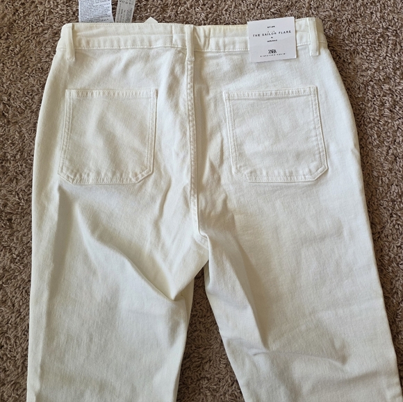 NWT ZARA Sailor Flare Pants Size 12 - Picture 8 of 13